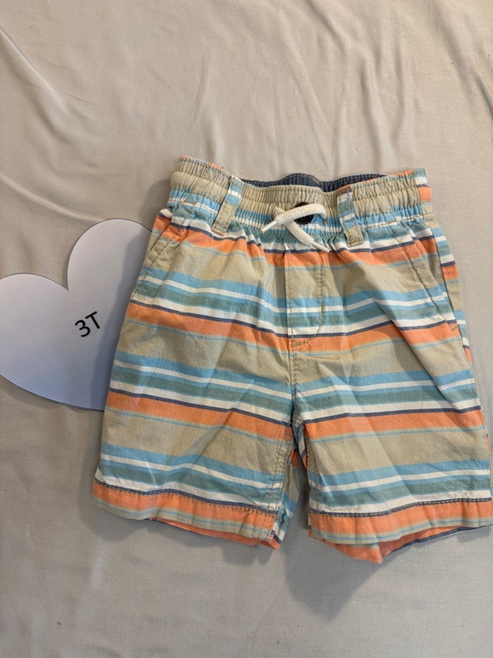 OshKosh B'gosh Tan and Blue Summer Shorts